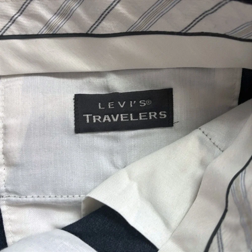 Vtg 80s Levi's Traveler Wool Blend Pleated Dress Pant Men 32x30 Gray Made in USA